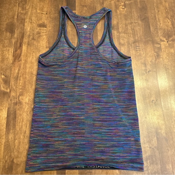 Lululemon Swiftly Racerback Tank Top Love Rainbow Pride Sporty Gym Sz 6 RARE - Picture 7 of 9